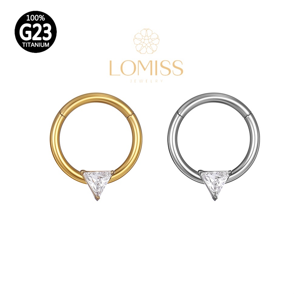 Piercing Daith PVD Gold 18k: Elegância e Segurança