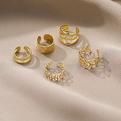 Brincos Geométricos em C para Mulheres – Joias Moda Sem Piercing
