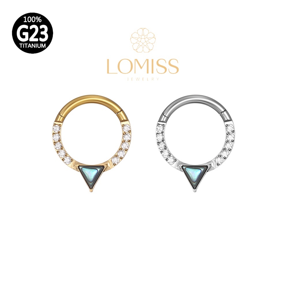 Piercing Septo e Outros Tipos com Argola em Titânio G23