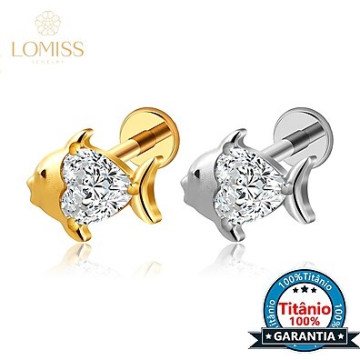 Piercing Titânio: Tragus, Labret e Conch