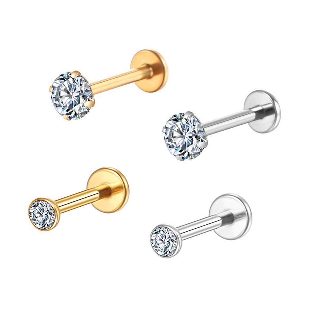 Piercing Titânio Zircônia: Labret, Helix e Nariz