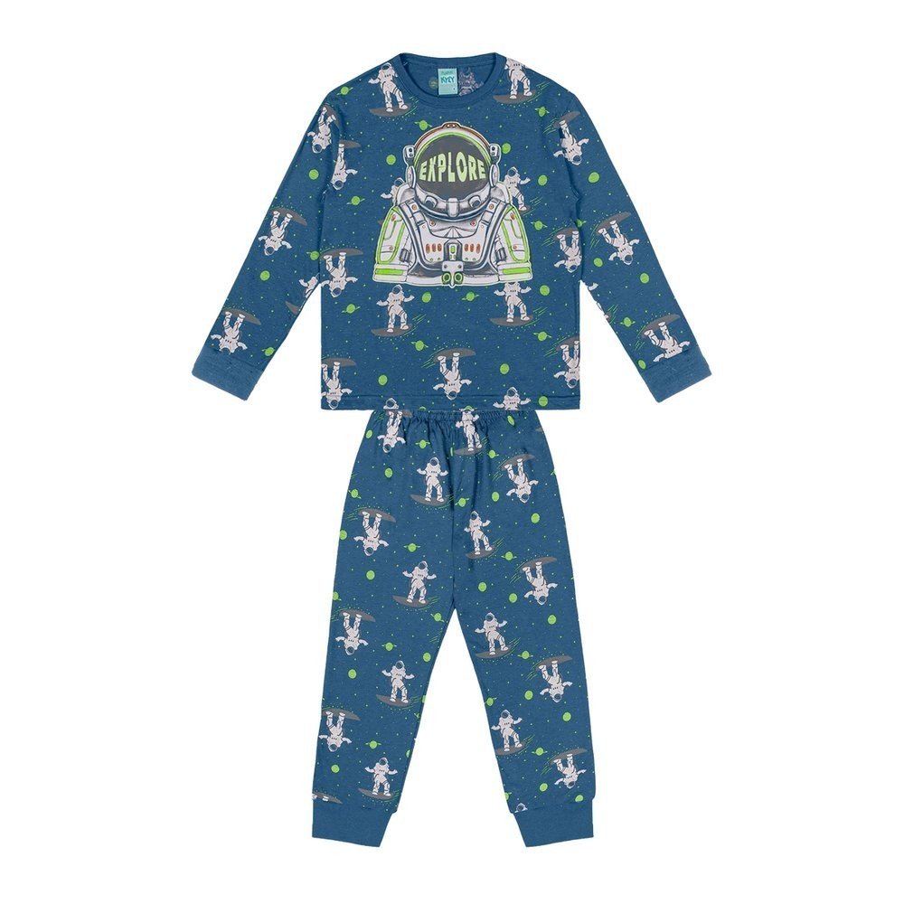 Pijama Astronauta Brilha no Escuro Kyly: Noites Mágicas!