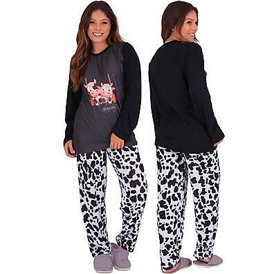 Pijama Feminino Inverno: Layla Felpado e Super Confortável