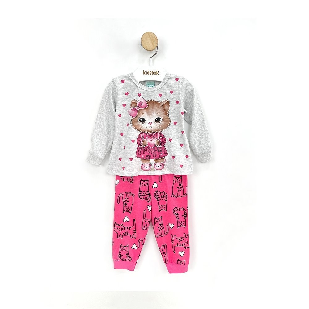 Pijama Gatinha Brilha no Escuro: Conforto e Magia!