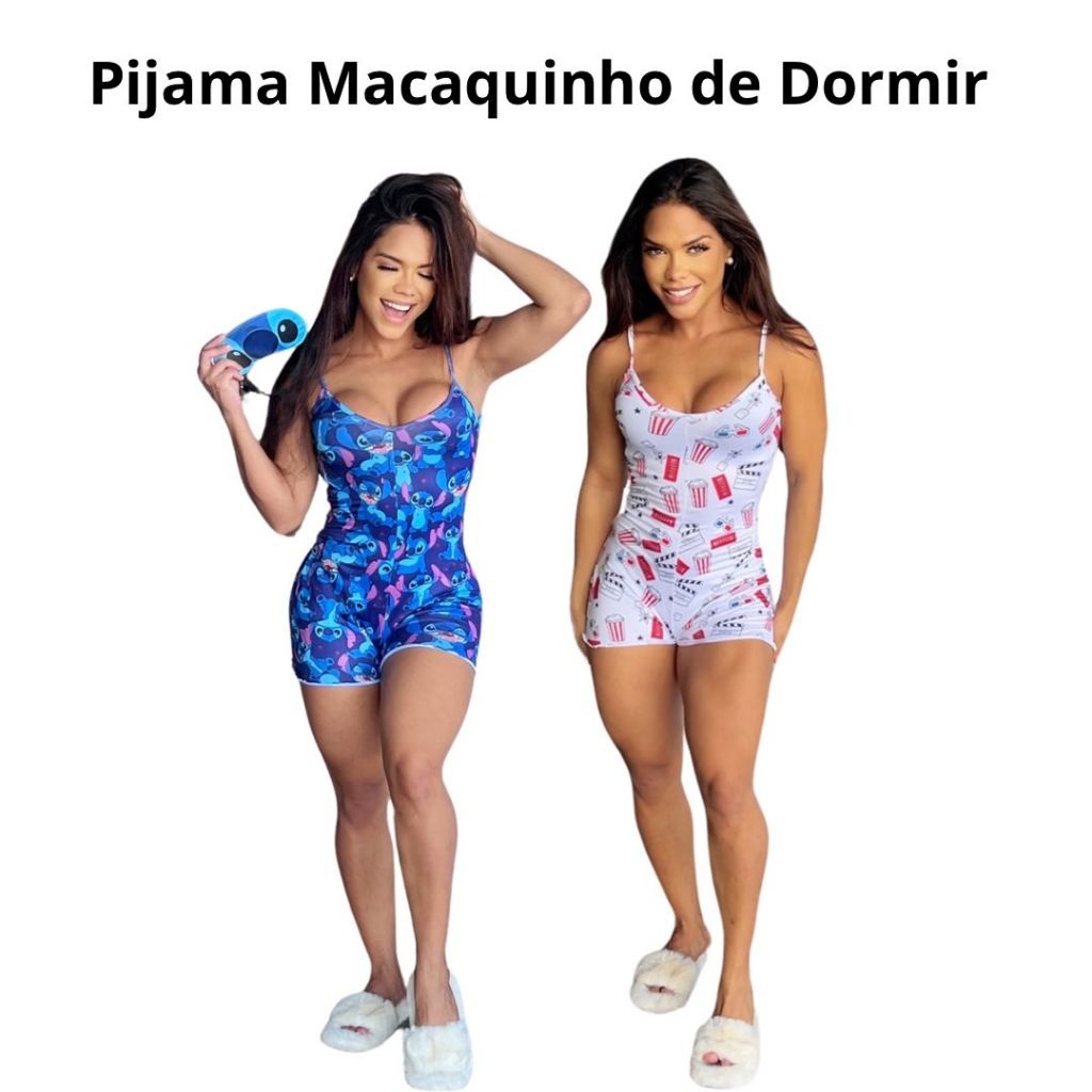 Pijama Macaquinho Feminino de Alça: Conforto e Estilo para Noites Perfeitas