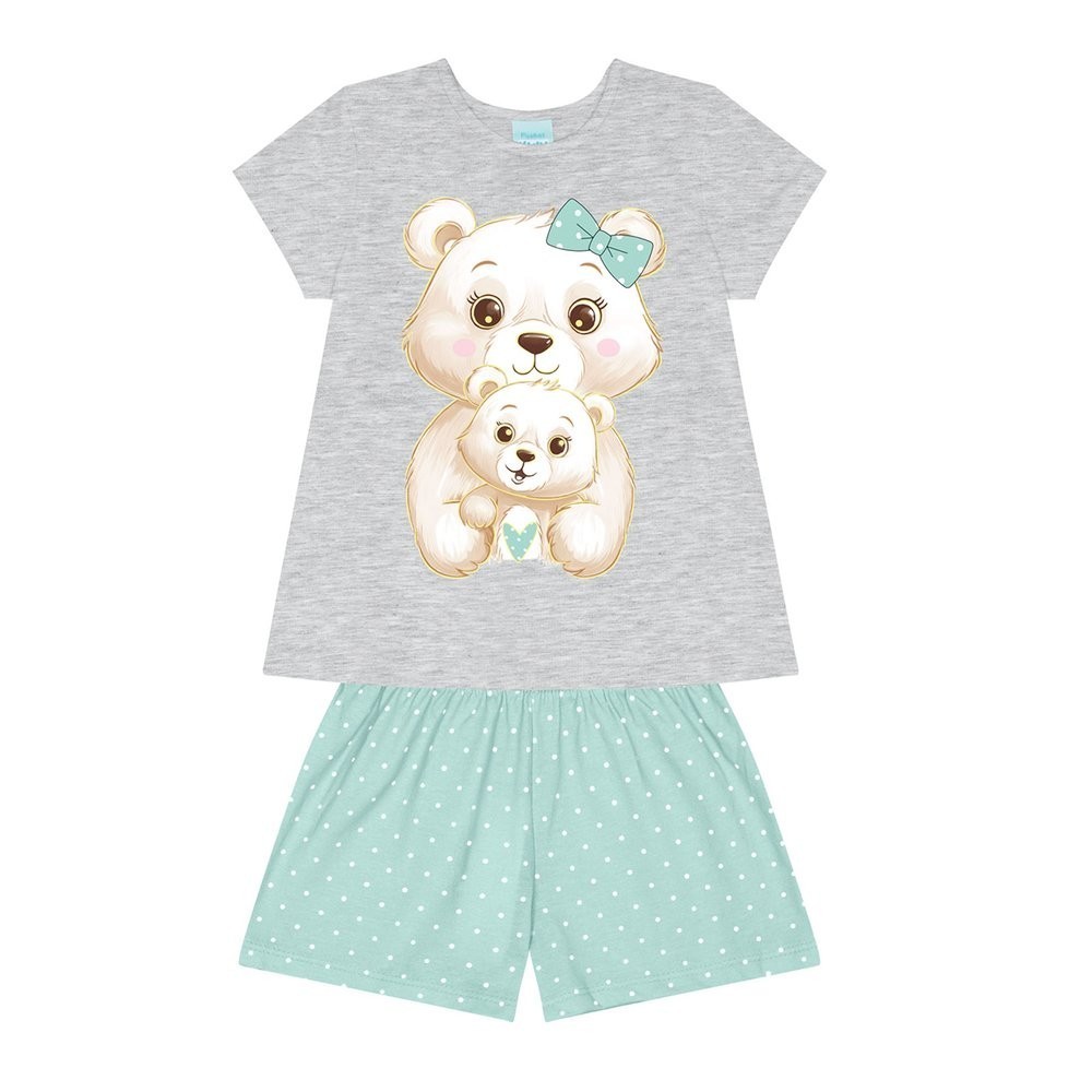 Pijama Ursinhos Brilha no Escuro KYLY: Noites Mágicas!