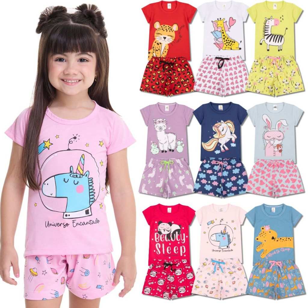 pijamas-infantis-menina-kit-6-pecas-super-confortavel