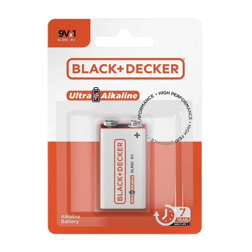Pilha 9V Black+Decker: Energia Duradoura!