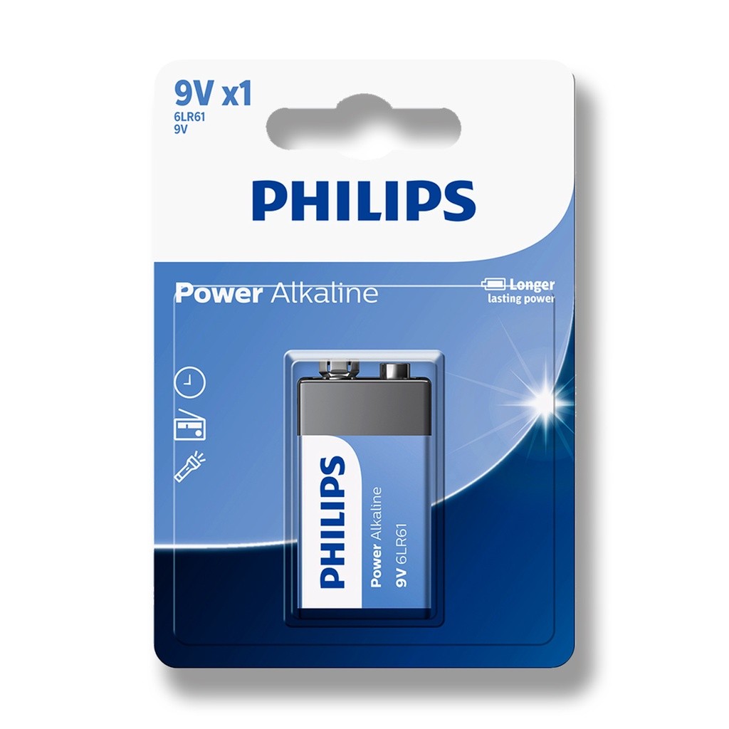 Pilha 9V Philips: Energia Duradoura!