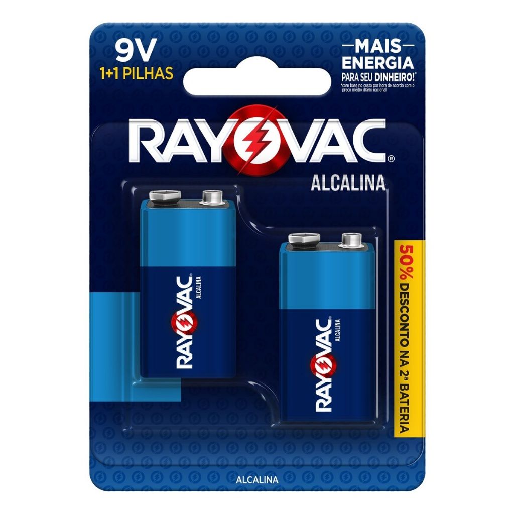 Pilha 9V Rayovac: Energia Duradoura!