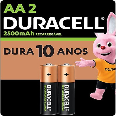Pilha AA Recarregável Duracell: Economia e Durabilidade!