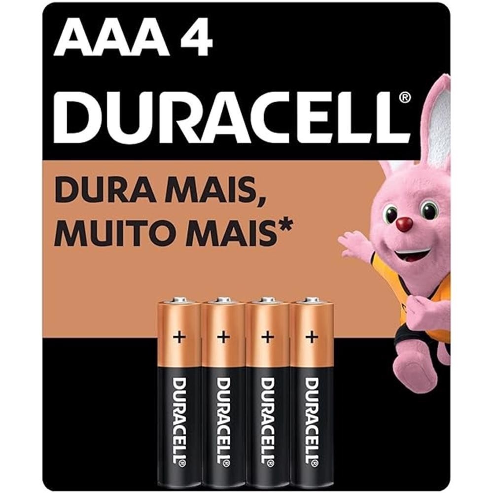 Pilha AAA Duracell: Energia Extra e Longa Duração