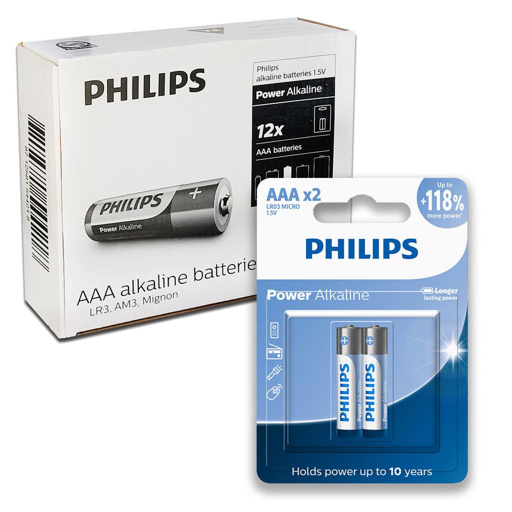 Pilha AAA Philips: Energia Duradoura em 24 Unidades