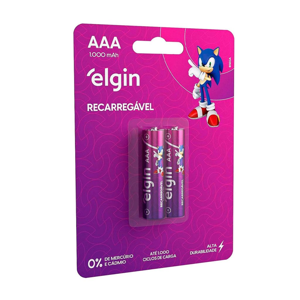 Pilha AAA Recarregável Elgin: Economia e Potência!