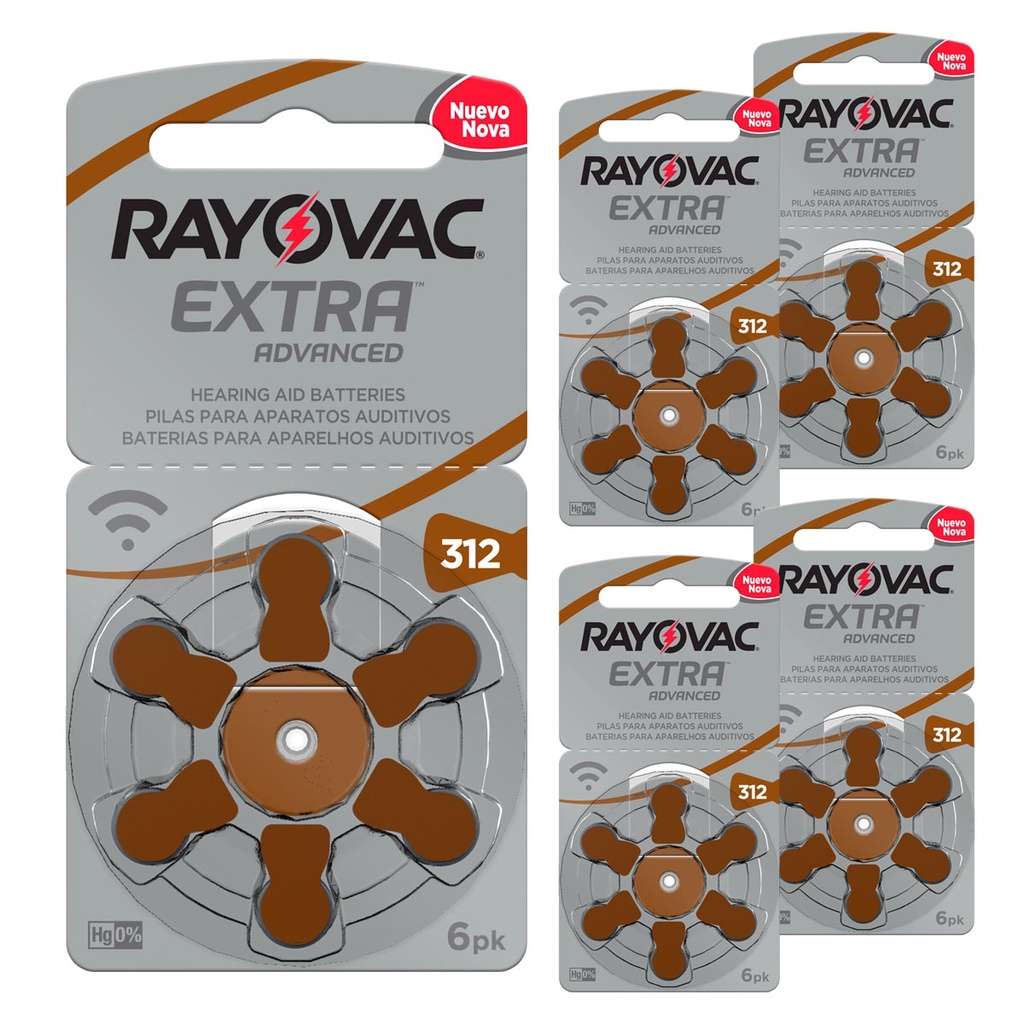 Pilha Auditiva 312 Rayovac: Kit com 30 Unidades de Bateria Pr41