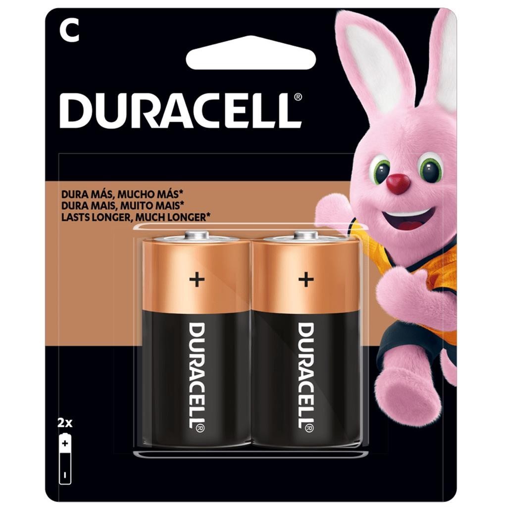 Pilha C Duracell: Energia Extra e Longa Duração!