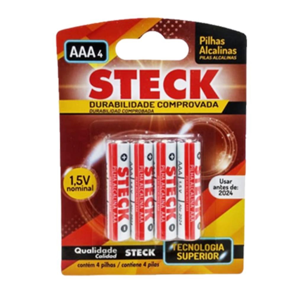 Pilhas AAA Steck: Energia Duradoura para Seus Dispositivos