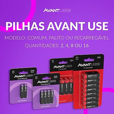 Pilhas Avant Use: Energia Duradoura para Seus Aparelhos!