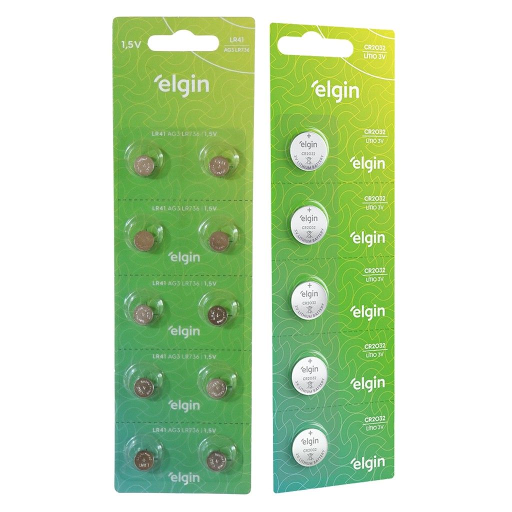 Pilhas Elgin CR2032 e LR41: Kit Essencial!