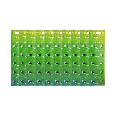 Pilhas Elgin LR621: Kit 100 Unidades 1,5V
