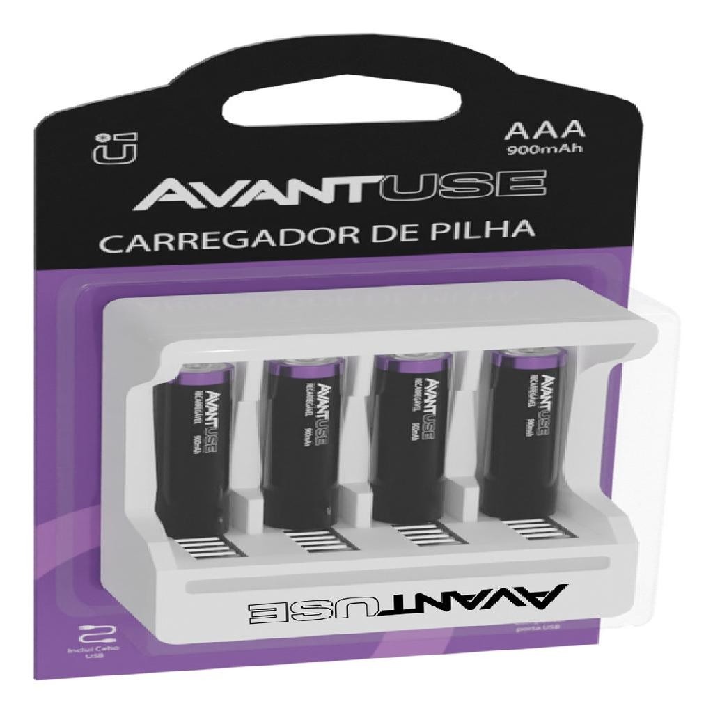 Pilhas Recarregáveis AAA: Kit Completo Avant Use