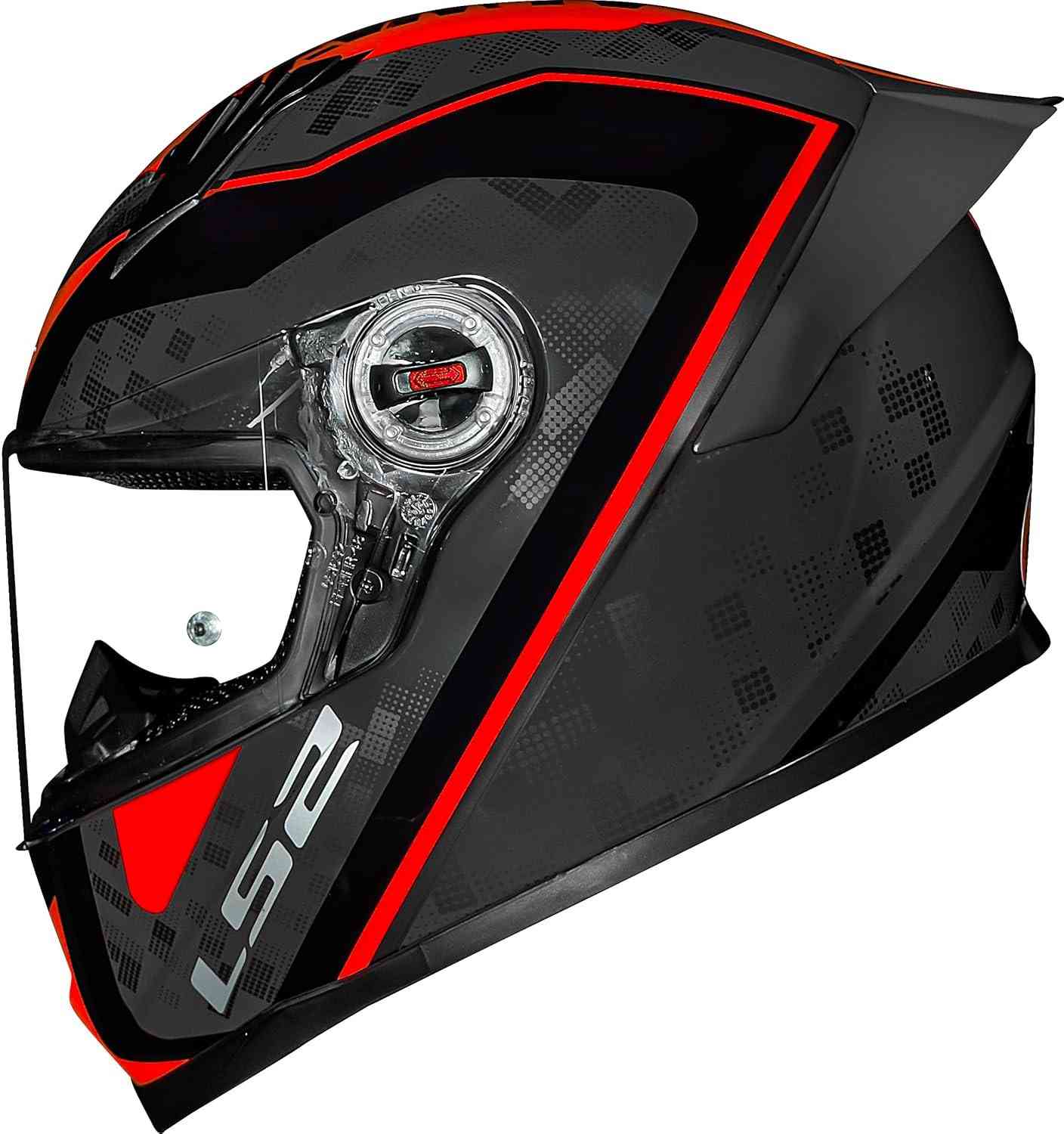 Capacete LS2 FF358 S Striker Titanium/Red: Segurança e Estilo para Sua Pilotagem