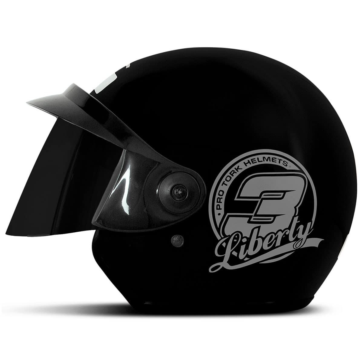 Capacete Aberto Pro Tork Liberty 3 Solid Preto - Segurança e Estilo para Sua Pilotagem