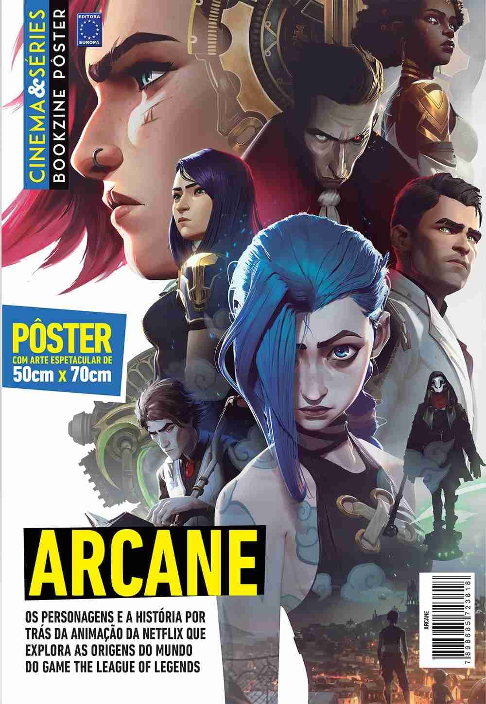 Superpôster Arcane League of Legends: Mergulhe na História de Piltover e Zaun!
