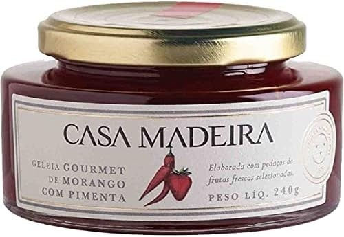 geleia casa madeira morang e pimen 240g