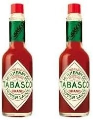 Tabasco Molho de Pimenta Vermelha Original, Kit com 2 Unidades, 60ml cada