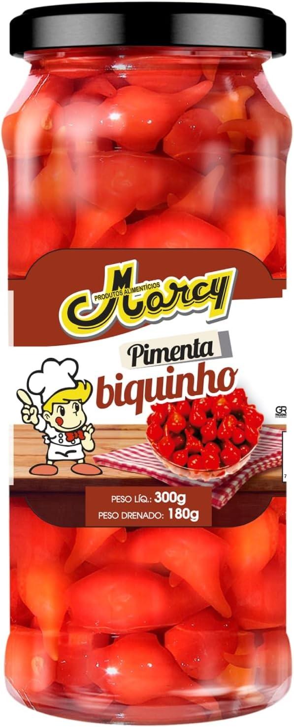 Pimenta Biquinho Vermelha Em Conserva Bico Doce 300g