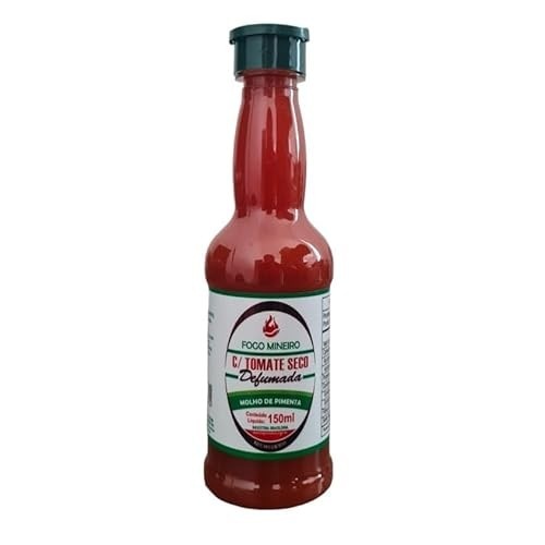Molho de Pimenta com Tomate Seco Defumada 150ml Fogo Mineiro