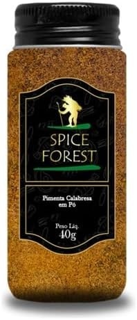Pimenta Calabresa em Pó, 40g Linha Premium em Frasco de Vidro Spice Forest