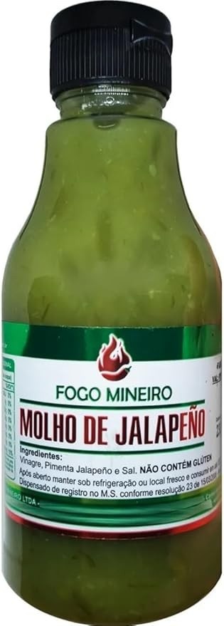 Molho de Pimenta Jalapeno 230ml Fogo Mineiro