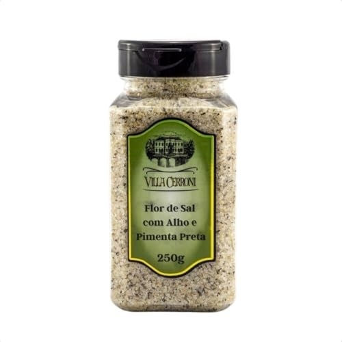 Flor de Sal com Alho e pimenta preta 250g