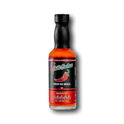 Molho de pimenta Dedo de Moça 60ml Tradicional Artesanal Sem Glúten 100% Vegano