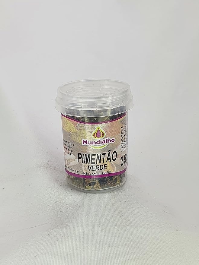Pimentão Verde Desidratado Em Flocos Mundialho 35g