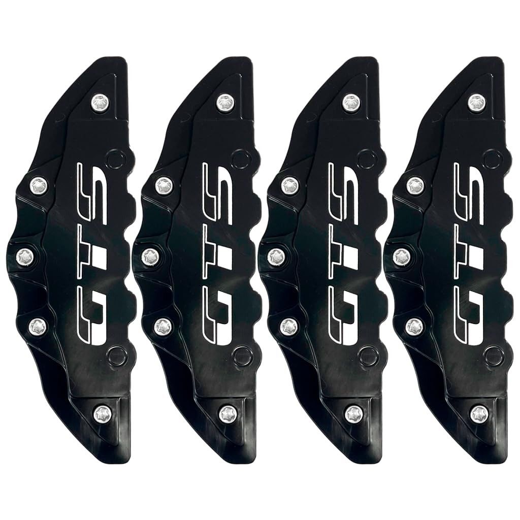 Kit 4 Capas Pinça de Freio Automotivo GTS - Design Esportivo e Proteção Premium (Preto)