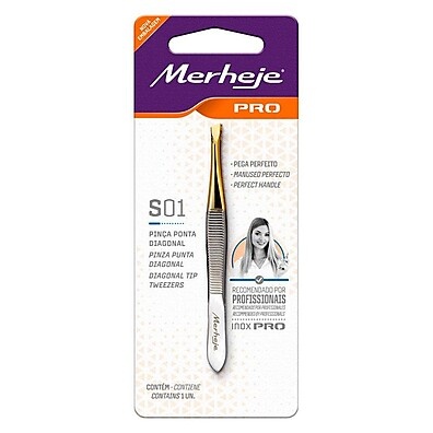Pinça Merheje Pro: Depilação Perfeita e Sem Dor!