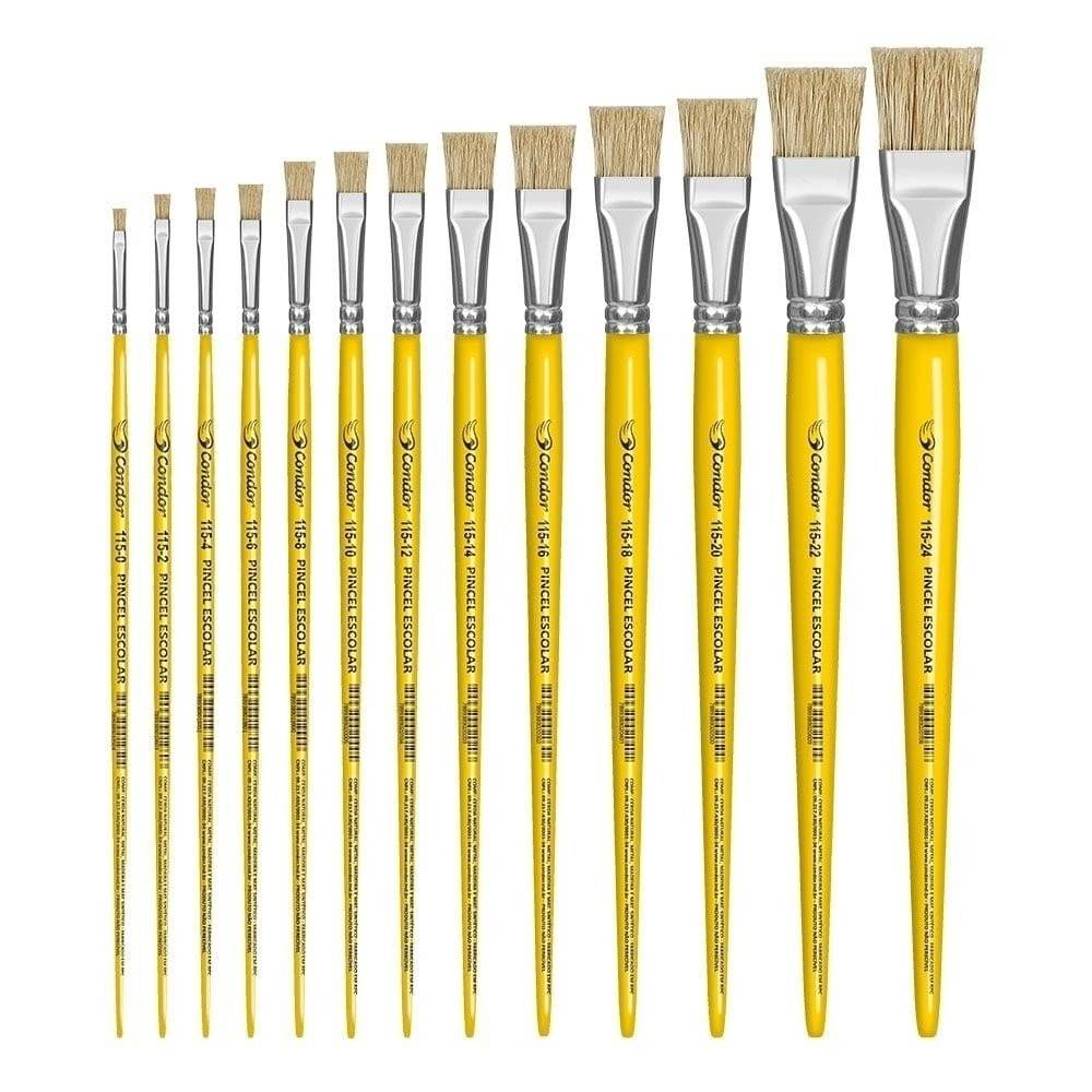 pincel-chato-condor-kit-12-unidades-para-pintura