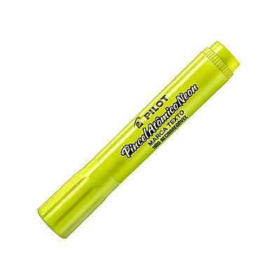 Pincel Marca Texto Neon Amarelo Pilot: Destaque com 3 Espessuras!