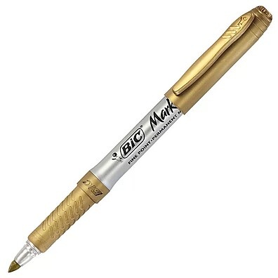 Pincel Marcador Permanente Dourado Metálico BIC Marking 971150