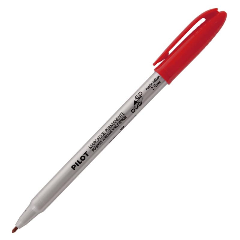 Pincel Pilot 2.0mm Vermelho: Marque CDs, DVDs e Mais!
