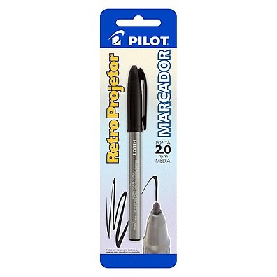Pincel Retroprojetor 2.0 Pilot: Preto e Preciso