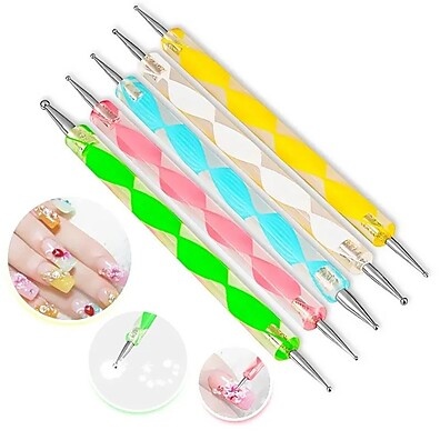 Kit 5 Pincéis Boleador Duplo Acrílico Espiral – Perfeição em Cada Pincelada