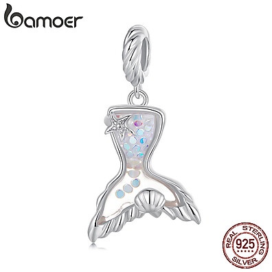 Pingente Bamoer 929 Aurora Fishtail – Charme em Prata 925