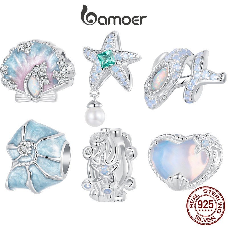 Pingente Bamoer: Encanto Marinho em Prata 925