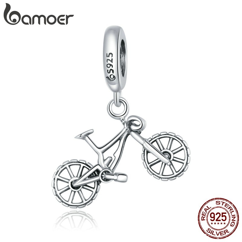 Pingente Bike Prata 925 Bamoer: Aventura e Estilo