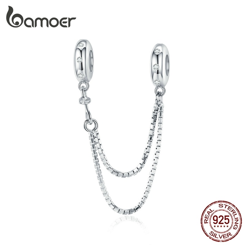 Pingente Corrente Prata 925 BAMOER: Elegância Simples