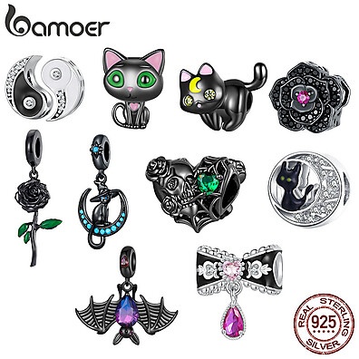 Pingente Gato Prata 925 Bamoer: Charme e Estilo